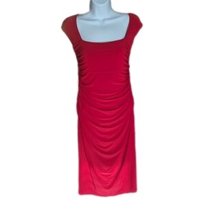 Ruched Body Contouring Stretch Knit Dress Lauren Ralph Lauren